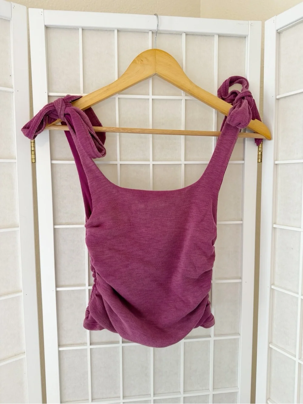 Free People Dragonfruit Pink Boulevard Tank Top XS